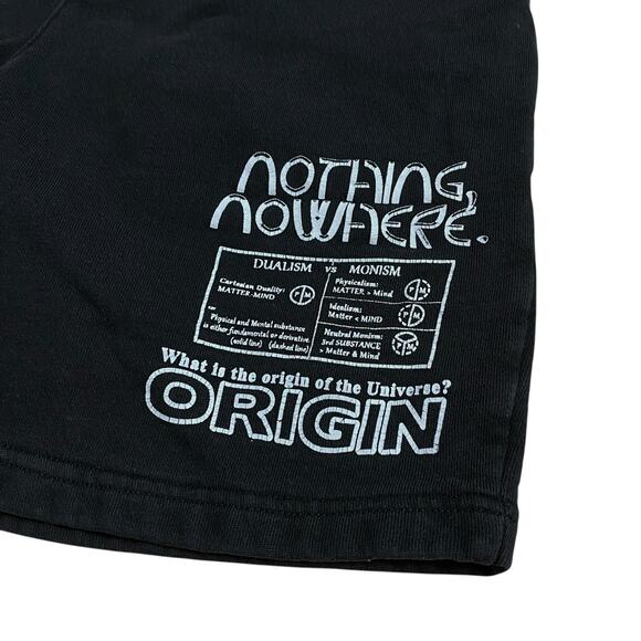 Nothing, Nowhere Band Merch Black Sweat Shorts Small Trap Emo Rap - Picture 2 of 6